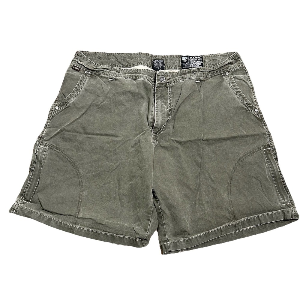 KUHL Ramblr Shorts Vintage Patina Dye Men's Size 40 Brown Cotton Nylon Hiking - Picture 1 of 11
